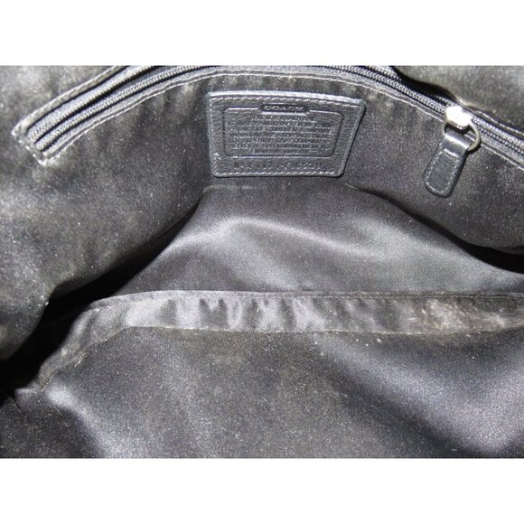 Coach 2011 Peyton Penelope Black Soft Pebbled Leather Turnlock Satchel Bag 16529 - Picture 6 of 15